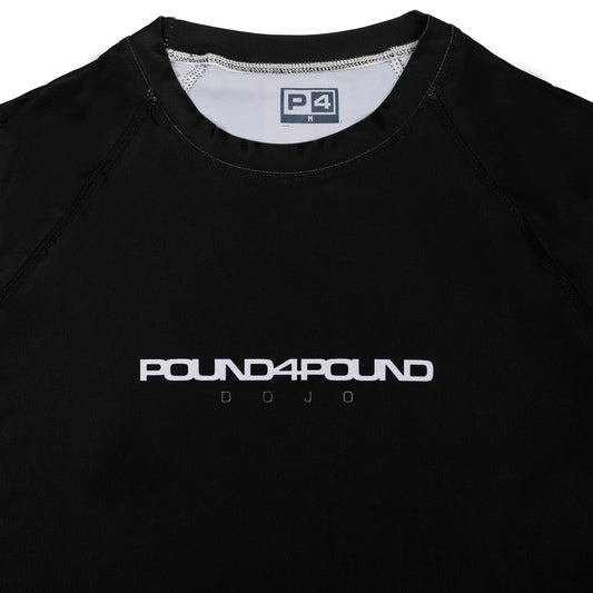 P4P Black Rashguard - Short Sleeve