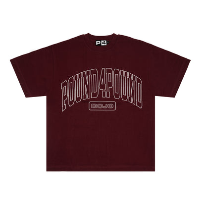 Maroon Pound4Pound Heavyweight Varsity Tee