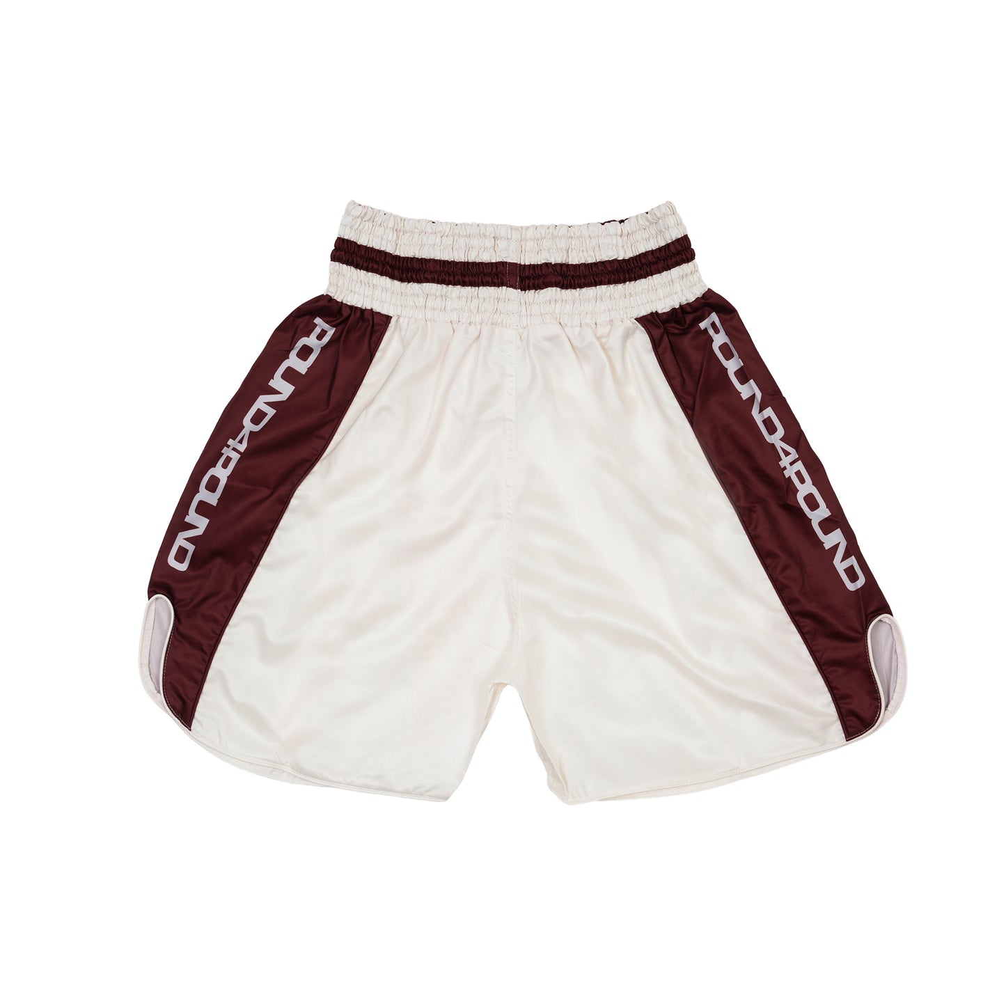 P4P Boxing Shorts Maroon White