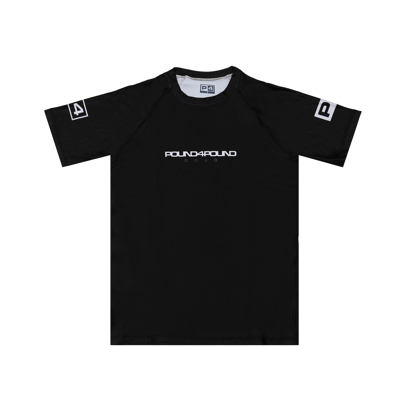 P4P Black Rashguard - Short Sleeve