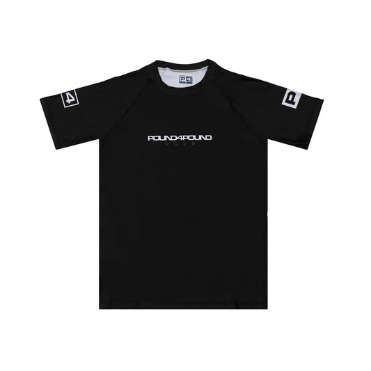 P4P Black Rashguard - Short Sleeve