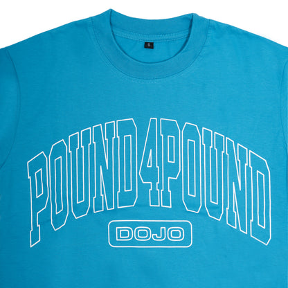 Kids Blue Turquoise Pound 4 Pound Varsity Tee