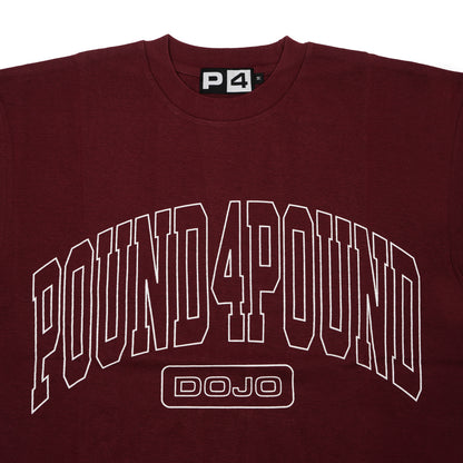 Maroon Pound4Pound Heavyweight Varsity Tee