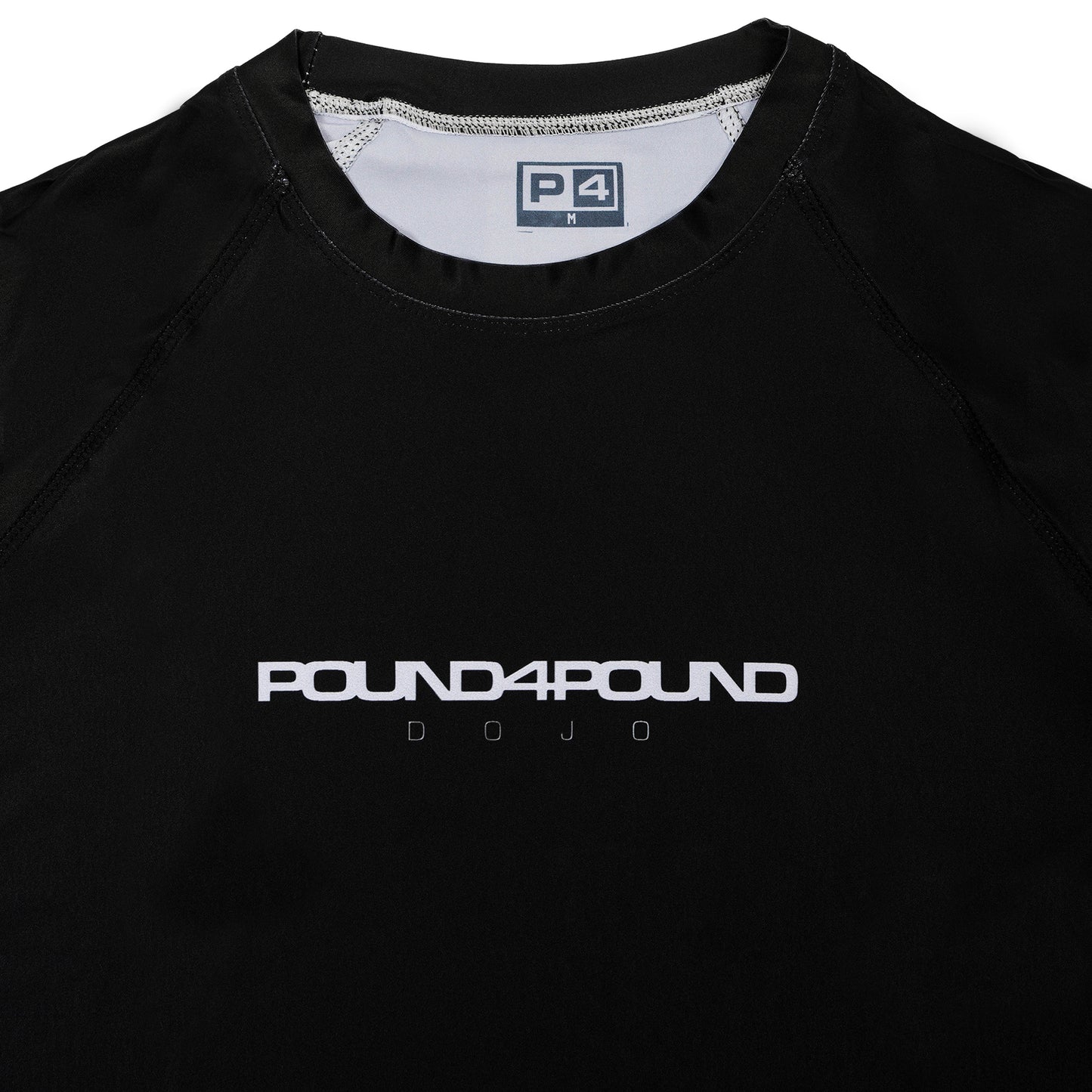 P4P Black Rashguard - Short Sleeve