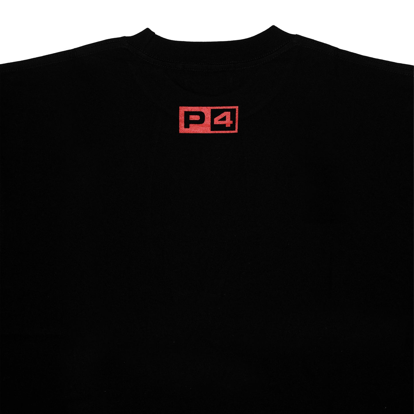 Black and Red Pound4Pound Heavyweight Varsity Tee