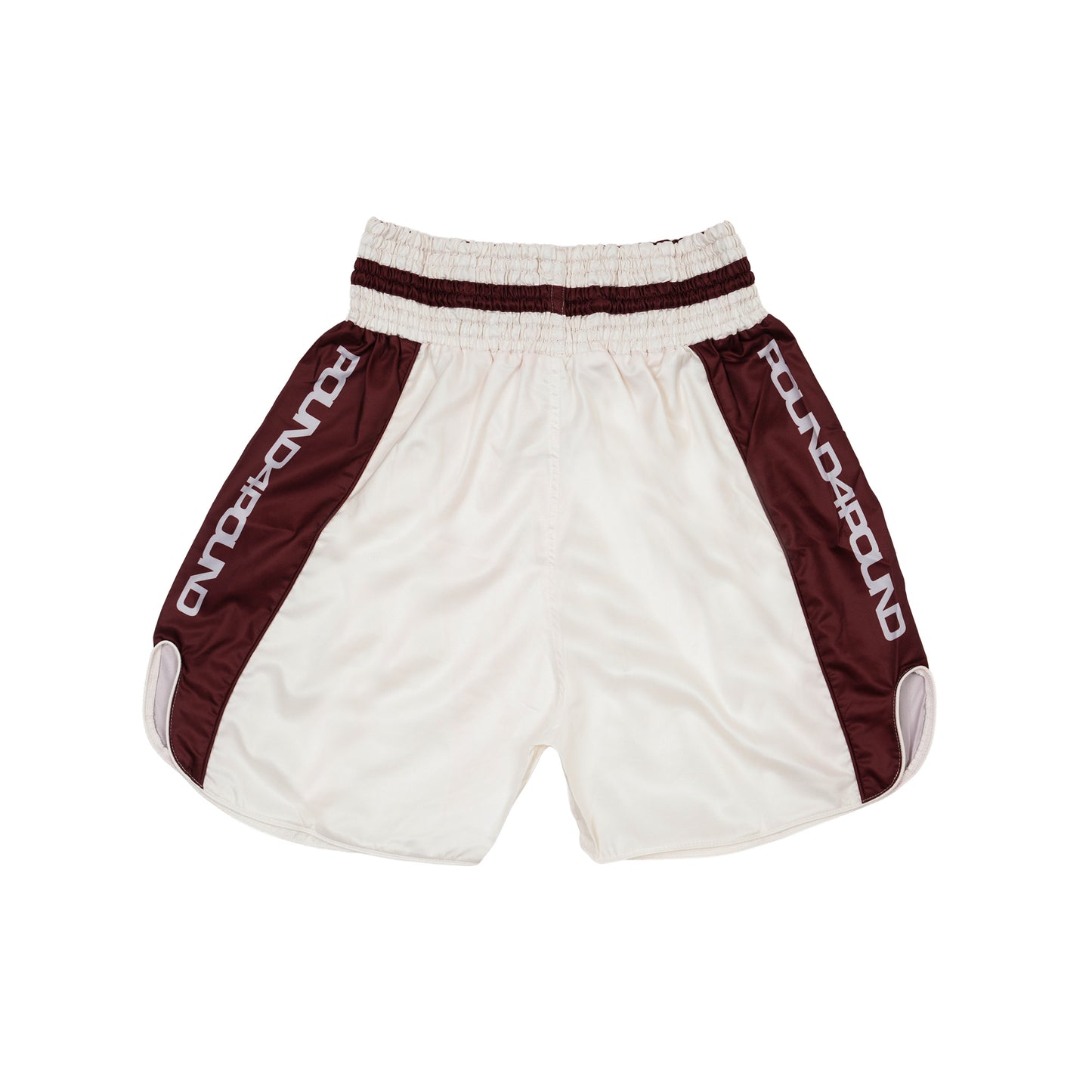 P4P Boxing Shorts Maroon White