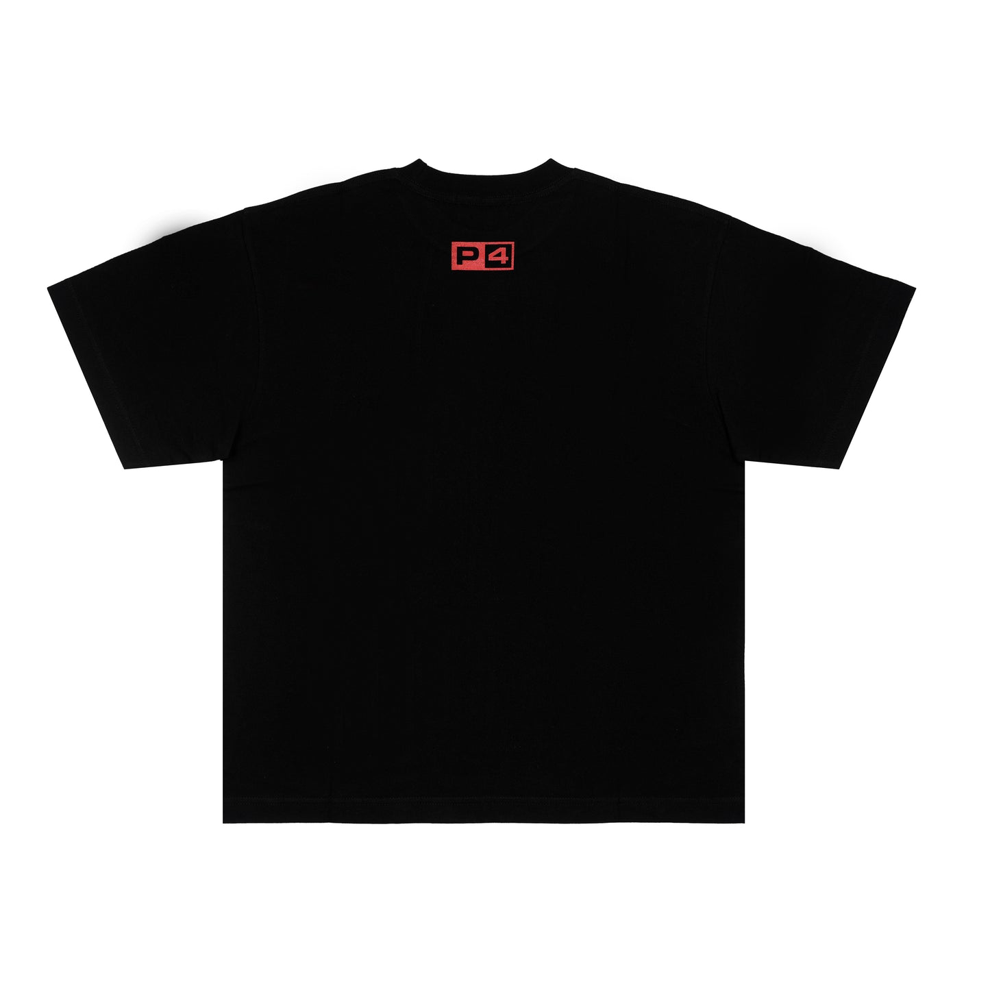 Black and Red Pound4Pound Heavyweight Varsity Tee