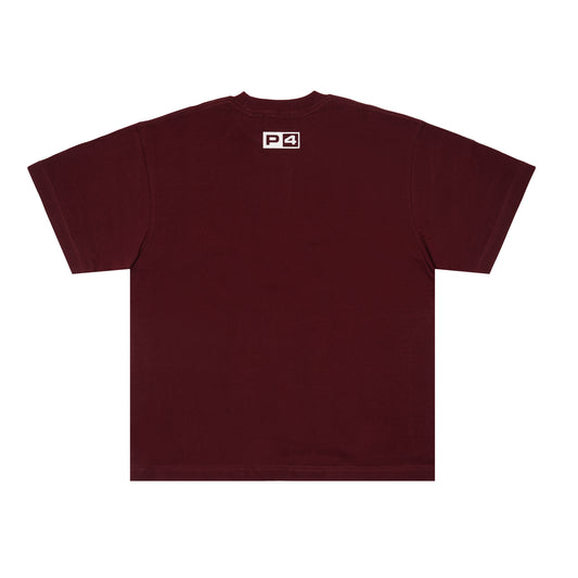 Maroon Pound4Pound Heavyweight Varsity Tee