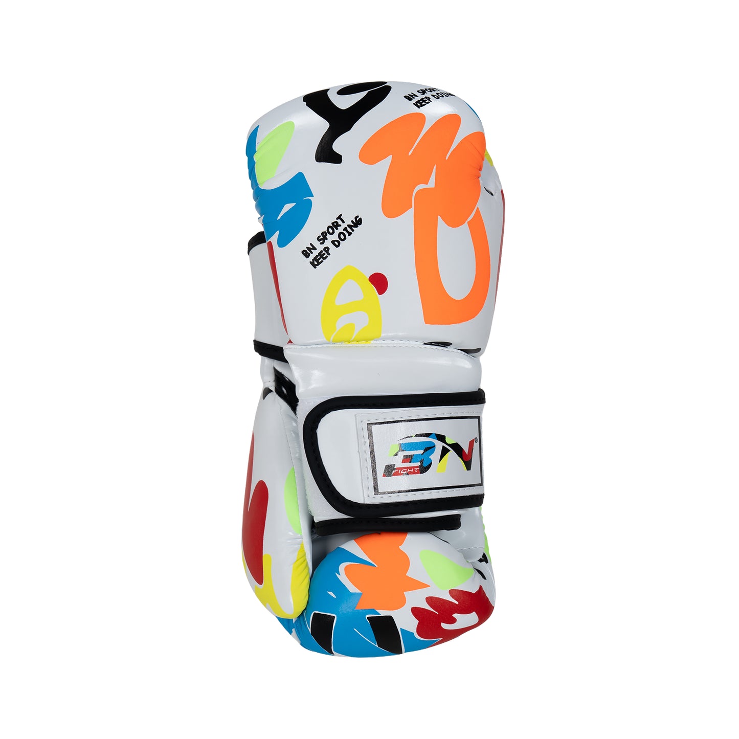White Doodle Boxing Gloves Kids 6oz